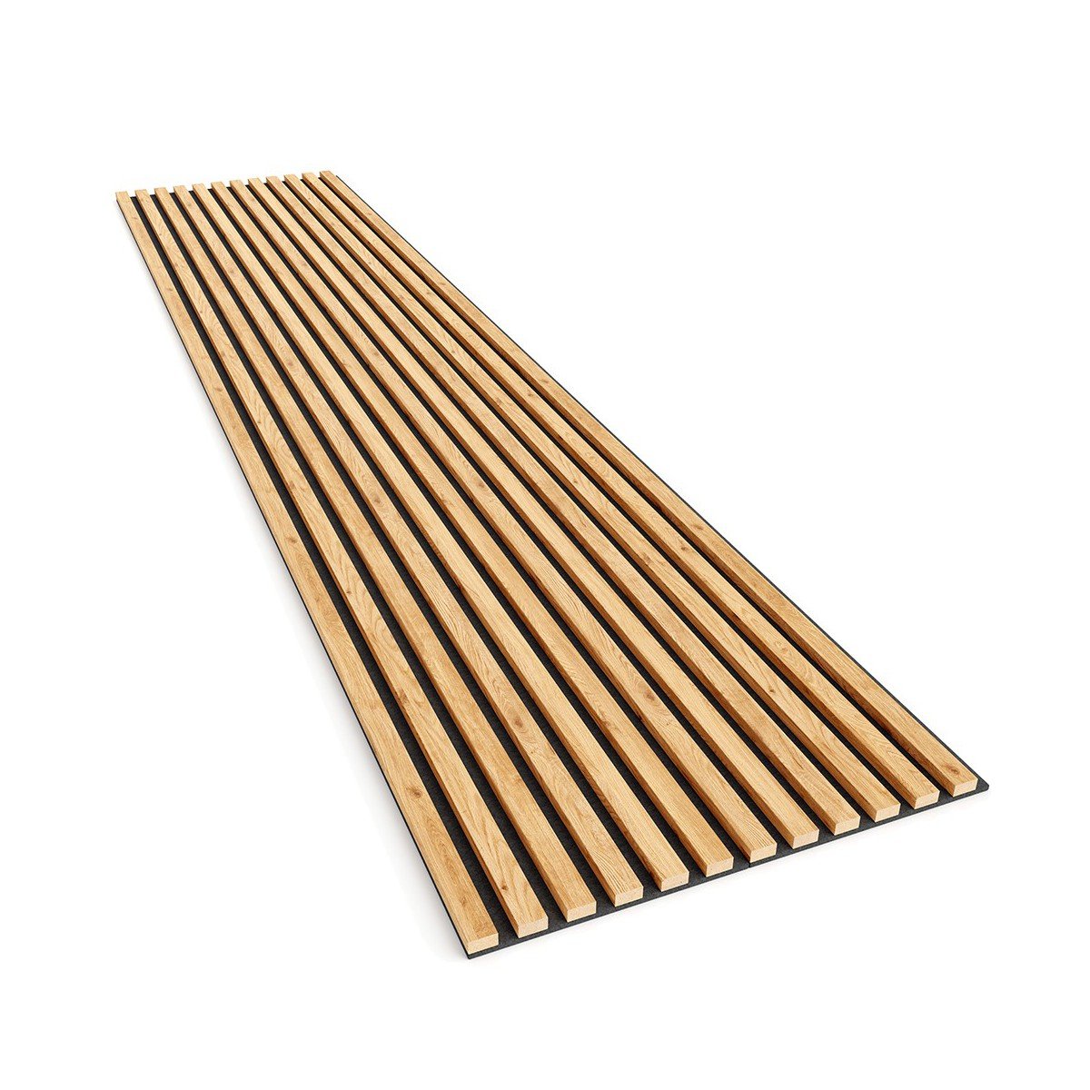 Acoustic Slats Panel - OAK Natural - DecorMania.eu