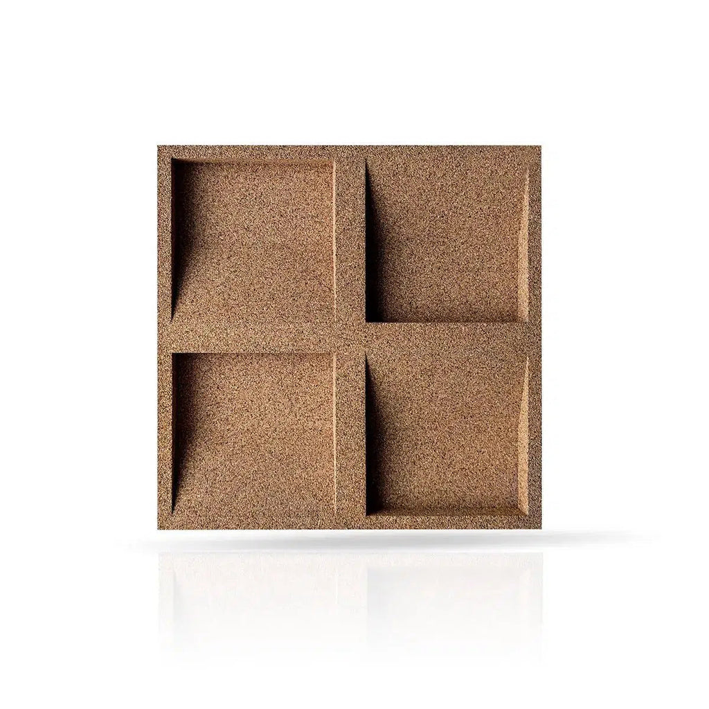 SQUARE 3D Cork Acoustic Panel - DecorMania.eu